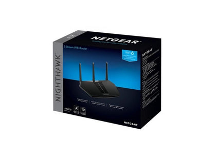 Netgear Nighthawk Wi-Fi 6 IEEE 802.11ax Ethernet Wireless Router RAX30100NAS