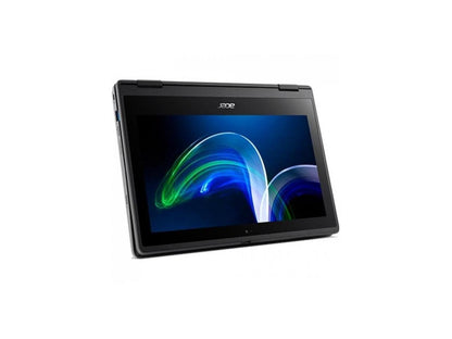 Acer TravelMate Spin B3 B311RN-32 TMB311RN-32-C6ZX 11.6" Touchscreen Convertible 2 in 1 Notebook - HD - 1366 x 768 - Intel Celeron N5100 Quad-core (4 Core) 1.10 GHz - 4 GB RAM - 128 GB Flash Memo