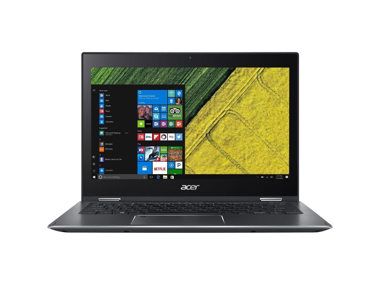 Acer Spin 5 SP513-52N-3978 13.3" Touchscreen LCD 2 in 1 Notebook - Intel Core i3 (8th Gen) i3-8130U Dual-core (2 Core) 2.20 GHz - 8 GB DDR4 SDRAM - 128 GB SSD - Windows 10 Pro 64-bit - 1920 x 1080 - In-plane Switching (IPS) Technology - ...