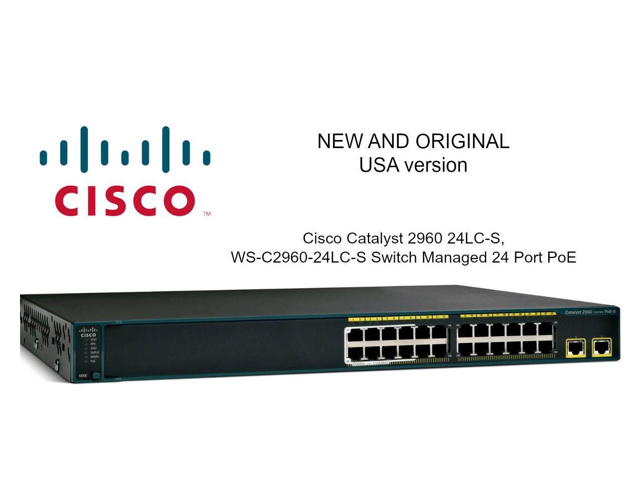 Cisco WS-C2960-24LC-S Catalyst 2960 24 10/100 - 8 PoE