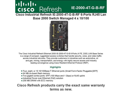 Cisco IE-2000-4T-G-B Ethernet Switch