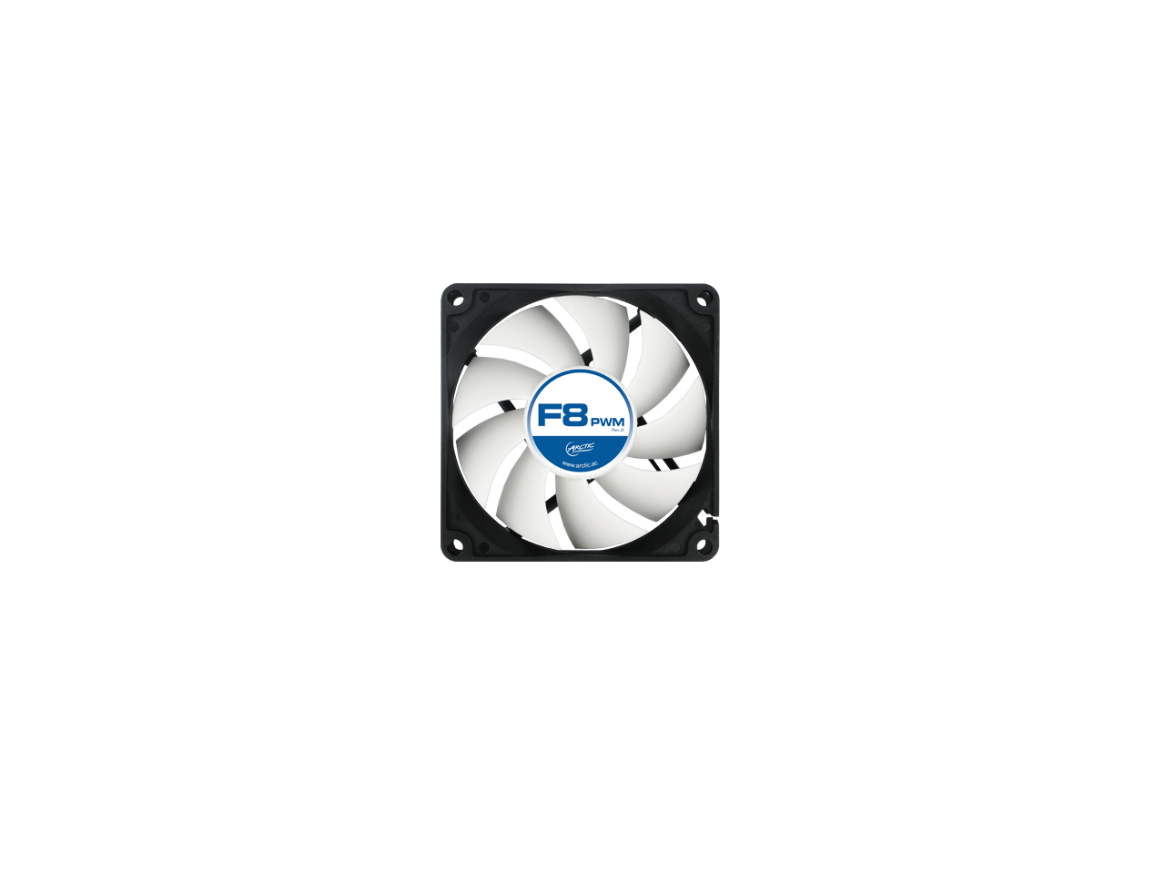 Arctic Cooling F8 PWM 4-Pin PWM fan with standard case Model AFACO-080P2-GBA01