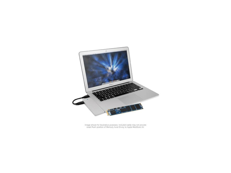 OWC 1.0TB Aura Pro 6G SSD + Envoy Kit For MacBook Air 2010+2011: Complete Solution With Enclosure Model OWCSSDAP116K960
