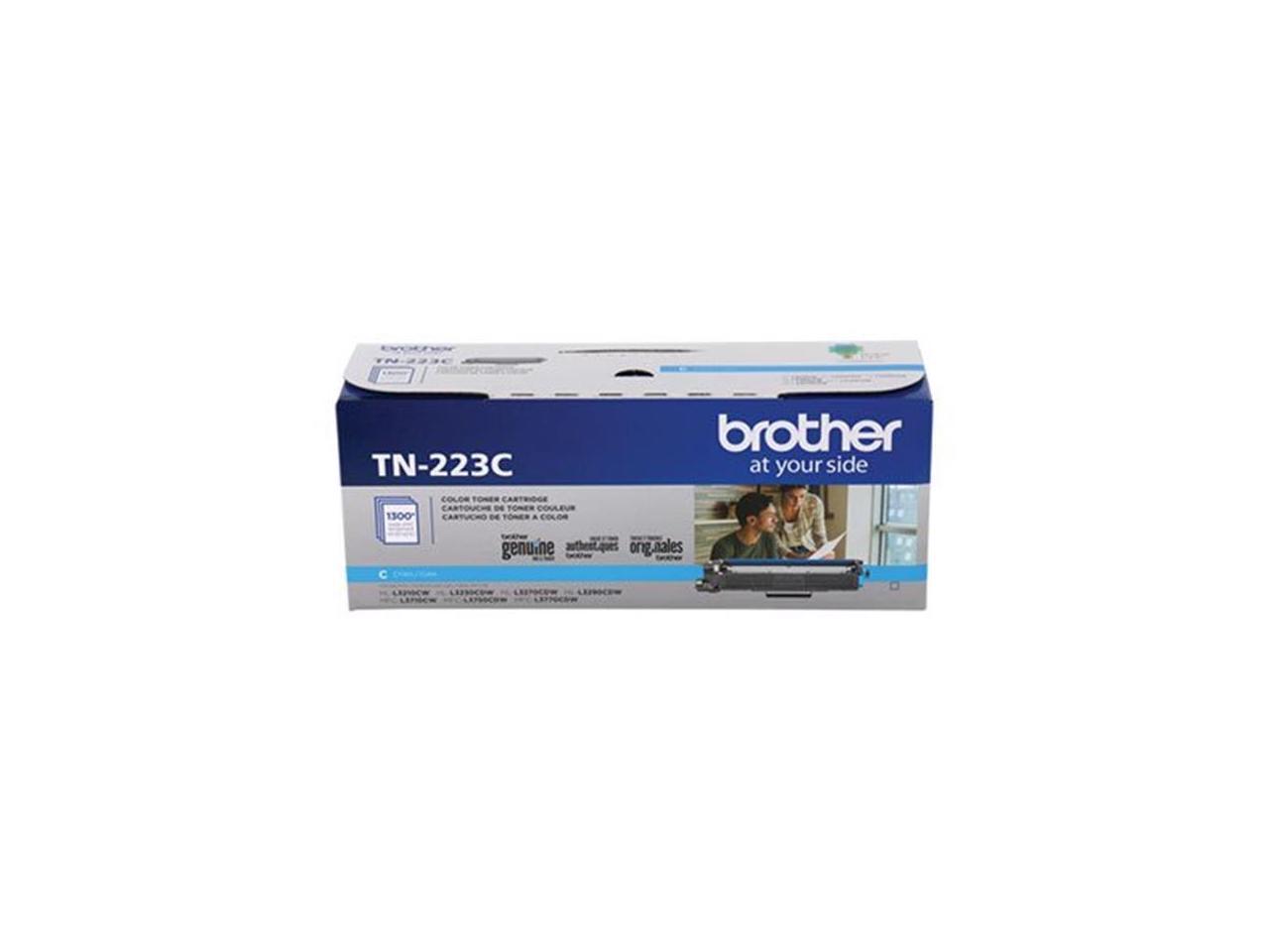Brother International - TN223C - Brother Genuine TN-223C Standard Yield Cyan Toner Cartridge - Laser - Standard Yield -