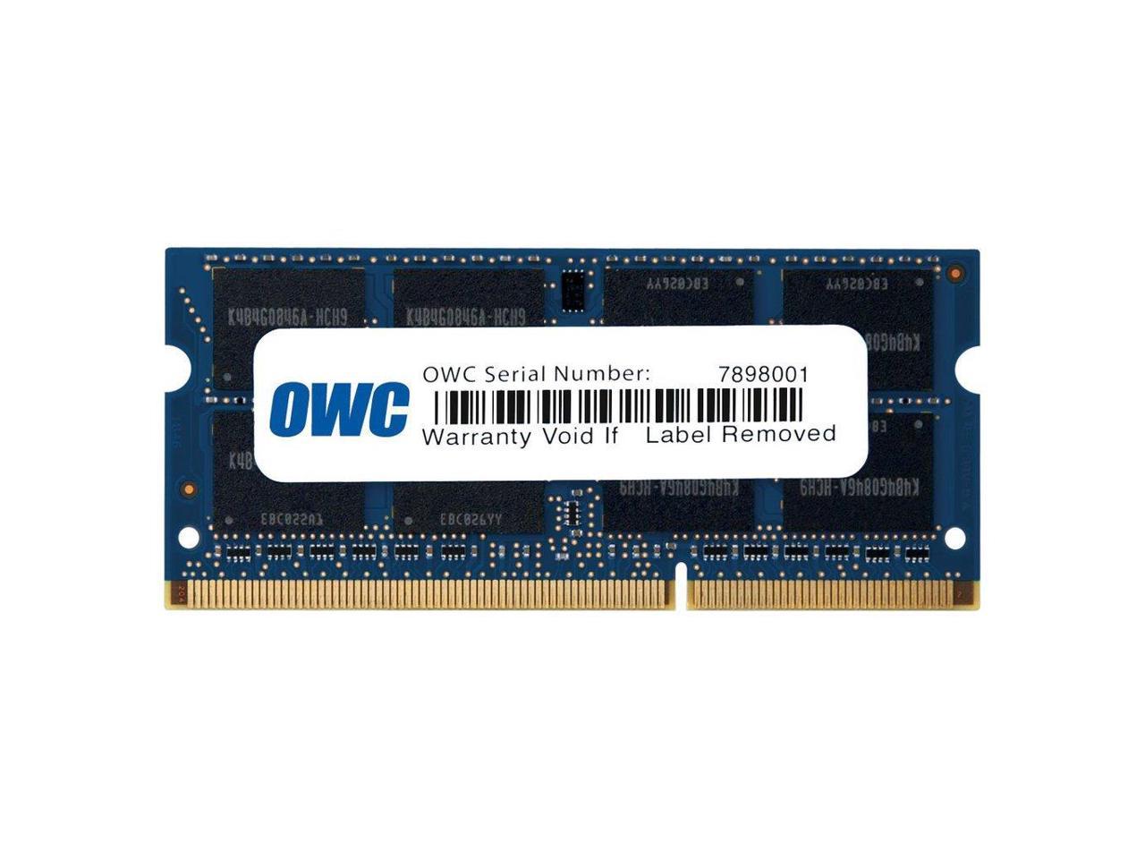 OWC 16.0GB (2x 8GB) PC3-12800 1600MHz Memory Upgrade Kit For 2011-15 iMac, 2012 MacBook Pro 13" & 15" models . Model OWC1600DDR3S16P