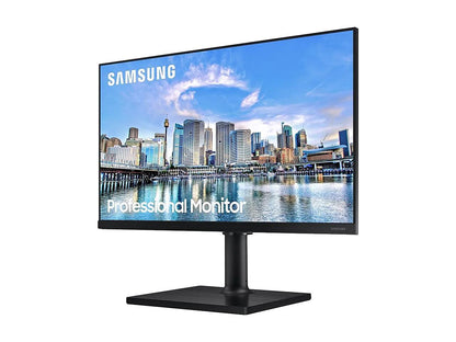 Samsung F24T452FQN Display 24" 1080p Computer Monitor, 75Hz, IPS, HDMI, USB, Ultra-thin Bezel, Adjustable Stand (LF24T452FQNXGO)