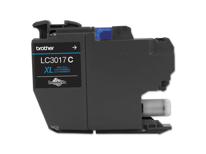 BROTHER INTERNATIONAL CORPORAT LC3017C HIGH YIELD XL CYAN INK CARTRIDGE