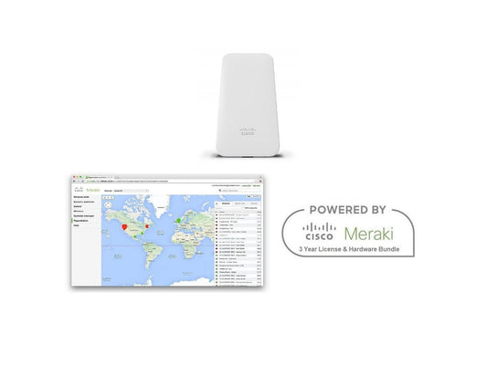 Cisco Meraki MR74 Outdoor Dual-Band 802.11ac Wave 2 Access Point Includes 3 Year Enterprise Meraki License