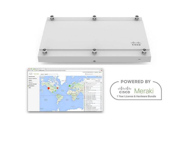 Cisco Meraki MR53E Access Point Includes 1 Year Enterprise Meraki License