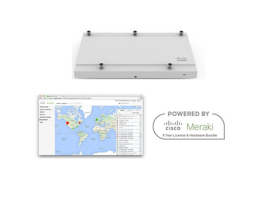 Cisco Meraki MR42E Access Point Includes 5 Year Enterprise Meraki License (Ext Antenna Sold Separately)