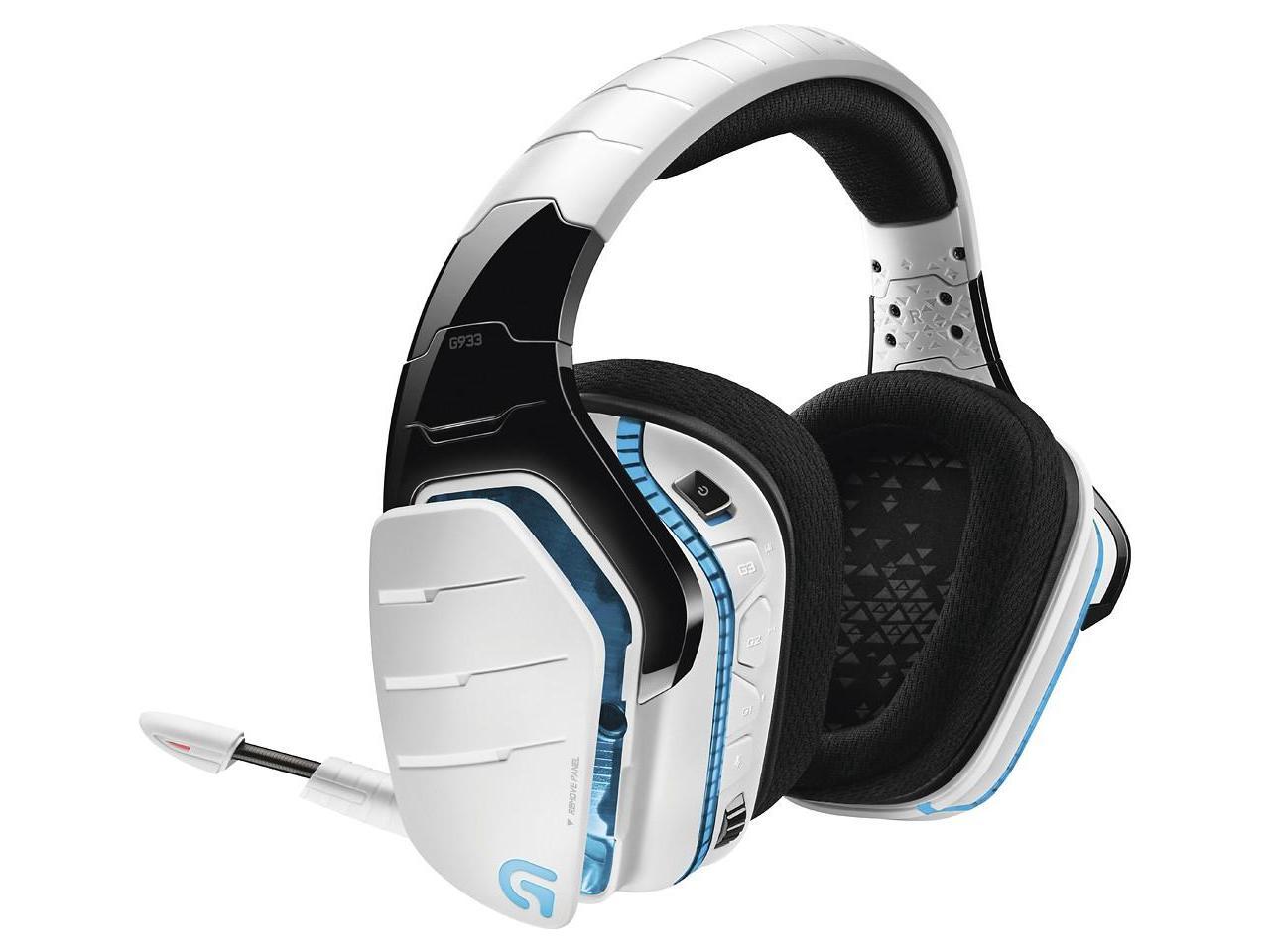Logitech G933 Artemis Spectrum Wireless RGB 7.1 Dolby and DST Headphone Surround Sound Gaming Headset - White