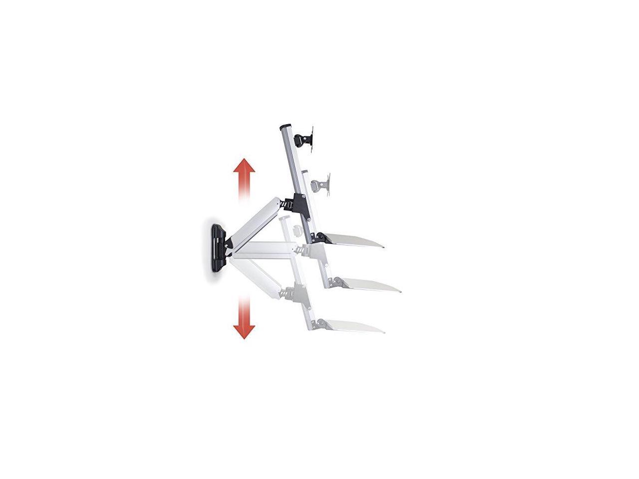 DOUBLESIGHT DISPLAYS DS-ERGO-100WM Single Monitor Sit Stand Lift