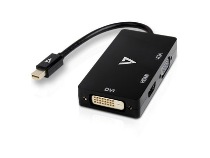 V7-CABLES V7MDP-VGADVIHDMI-1E 0.3FT BLACK MINI DP TO VGA M/F