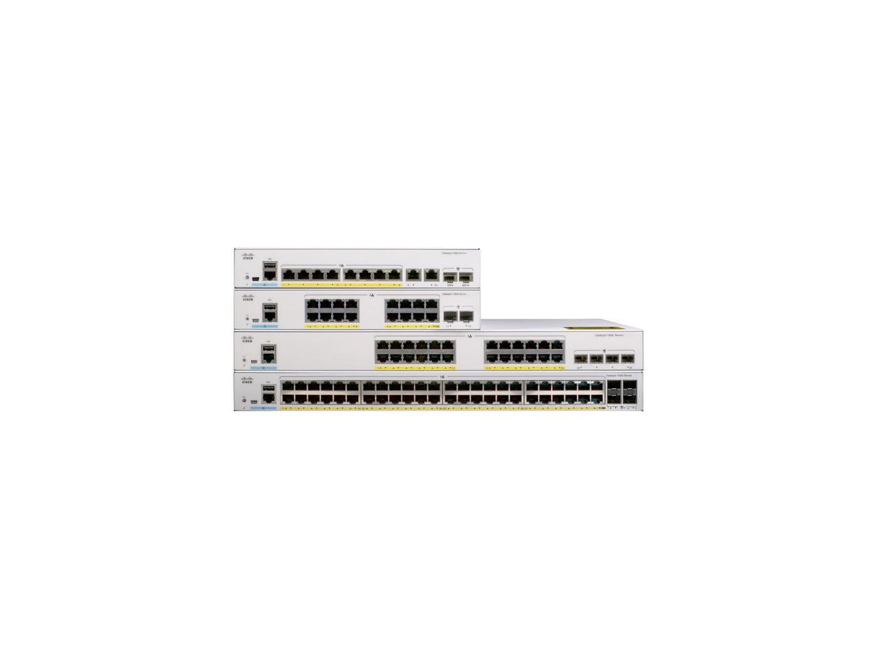 Cisco - C1000-8FP-E-2G-L - Cisco Catalyst C1000-8FP Ethernet Switch - 8 Ports - Manageable - 2 Layer Supported - Modular