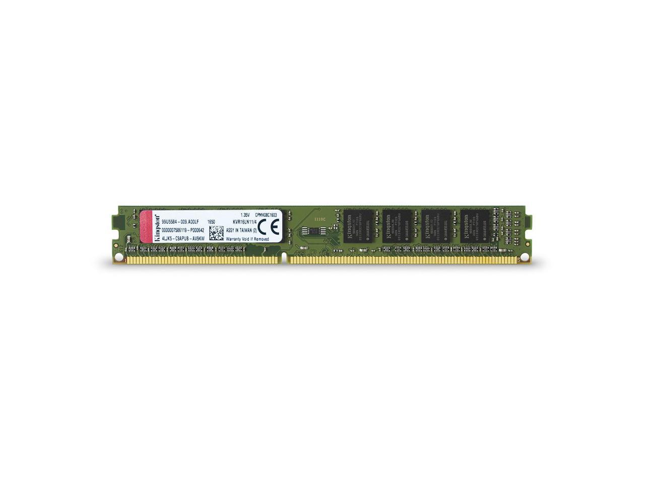 Kingston 4GB 240-Pin DDR3 1600 (PC3 12800) Desktop Memory KVR16LN11/4