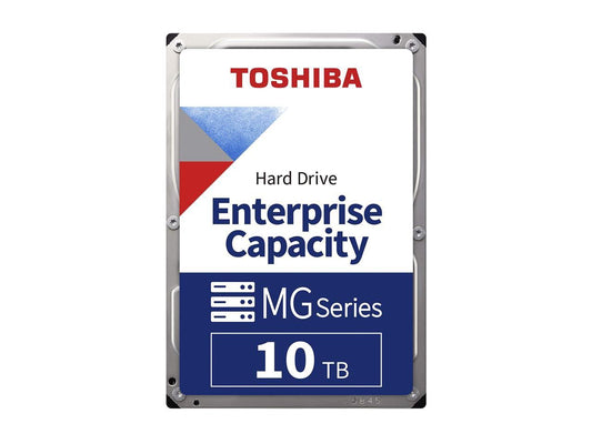 Toshiba 10TB Enterprise HDD 7200 RPM 512e SATA 6.0Gb/s 256MB Cache 3.5inch - MG06ACA10TE