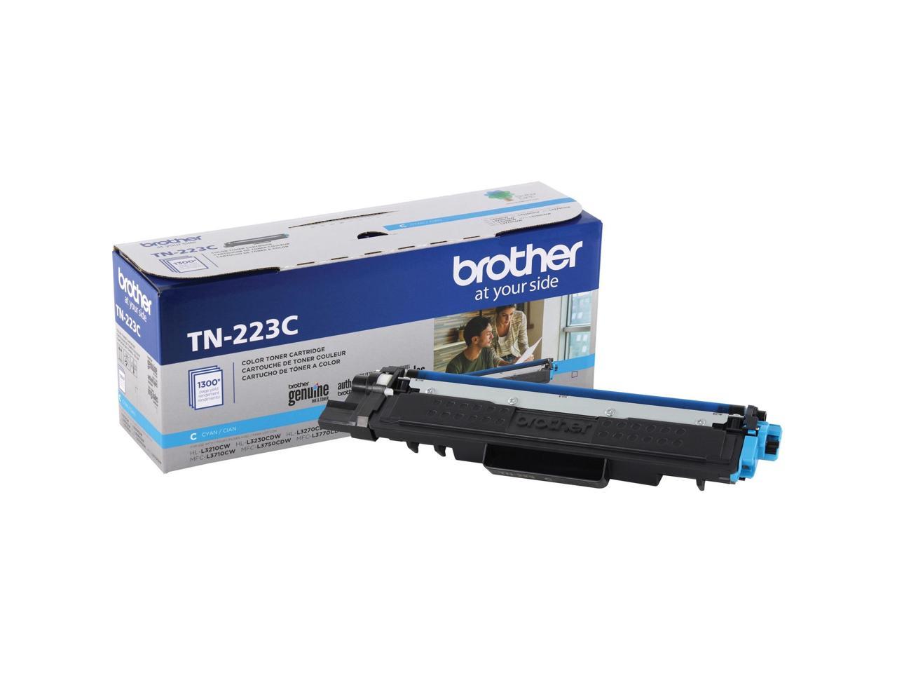 Brother International - TN223C - Brother Genuine TN-223C Standard Yield Cyan Toner Cartridge - Laser - Standard Yield -