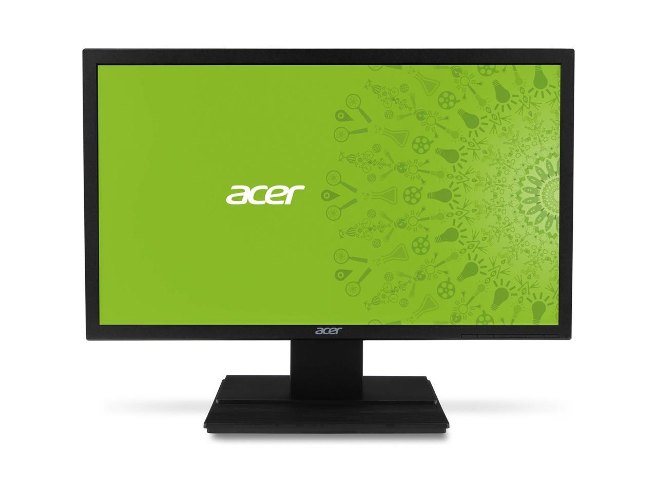 Acer V246HL DVI+VGA 1920x1080 24" Monitor, Black