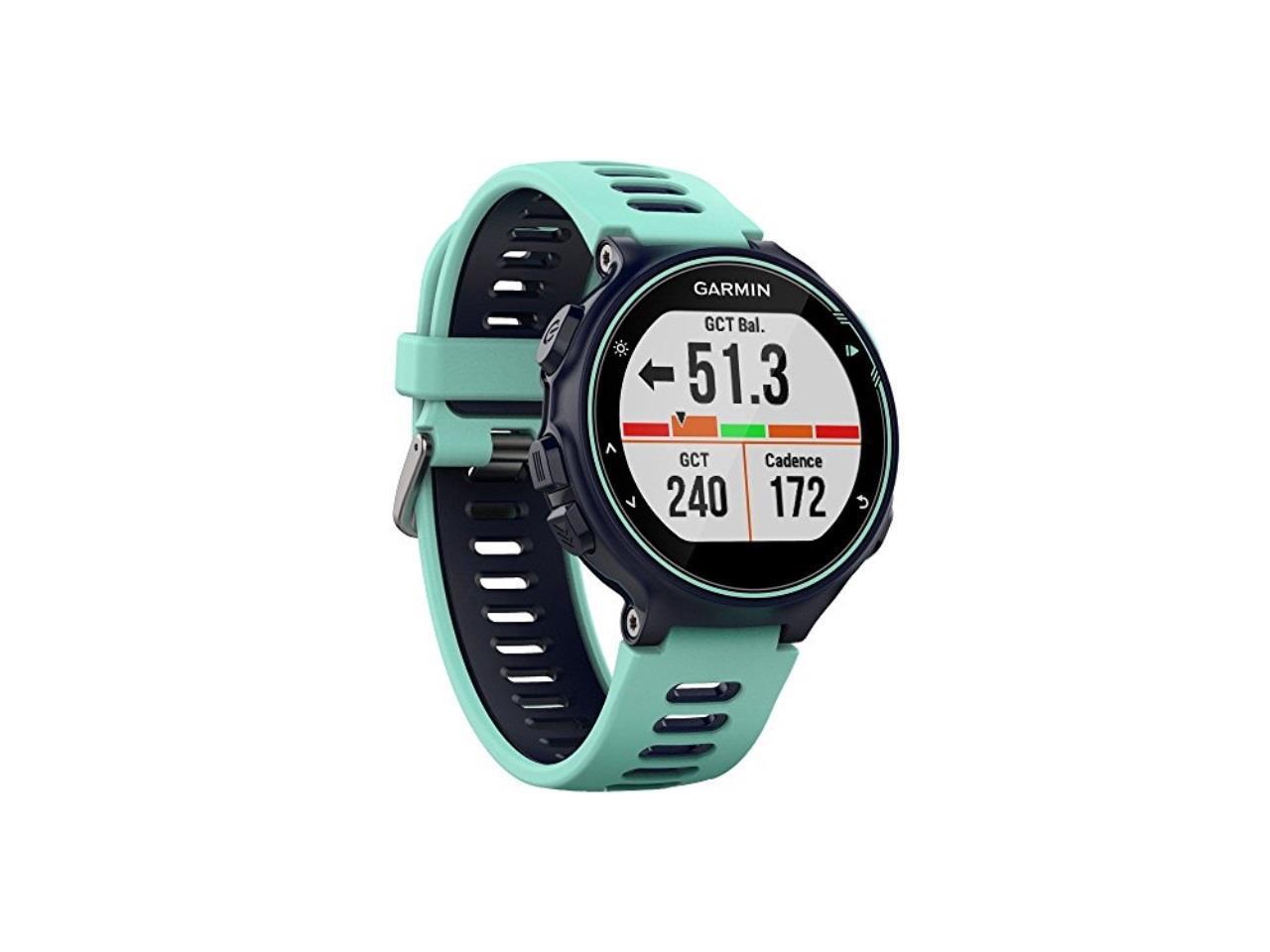 Garmin Forerunner 735XT Color Midnight Blue / Frost Blue GPS Running Watch Model 010-01614-07
