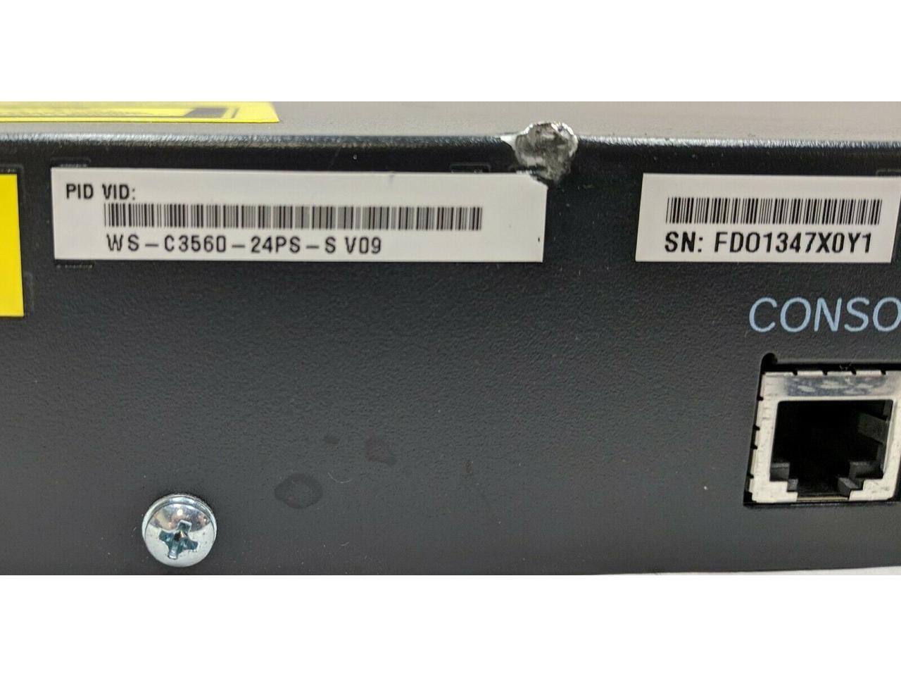 Cisco Catalyst 3560 Series PoE-24 24-Port Network Switch WS-C3560-24PS-S Reset