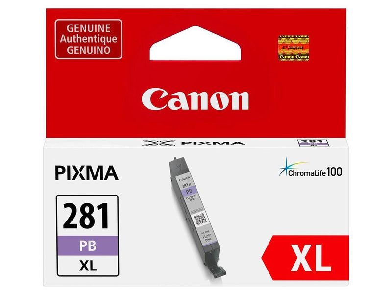 Canon - CLI-281 XL High-Yield - Photo Blue Ink Cartridge - Photo Blue