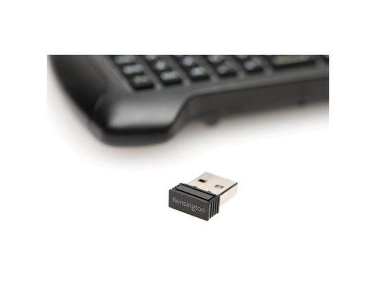 Kensington Wireless Handheld Keyboard - Wireless Connectivity - RF - USB InterfaceTouchPad - -
