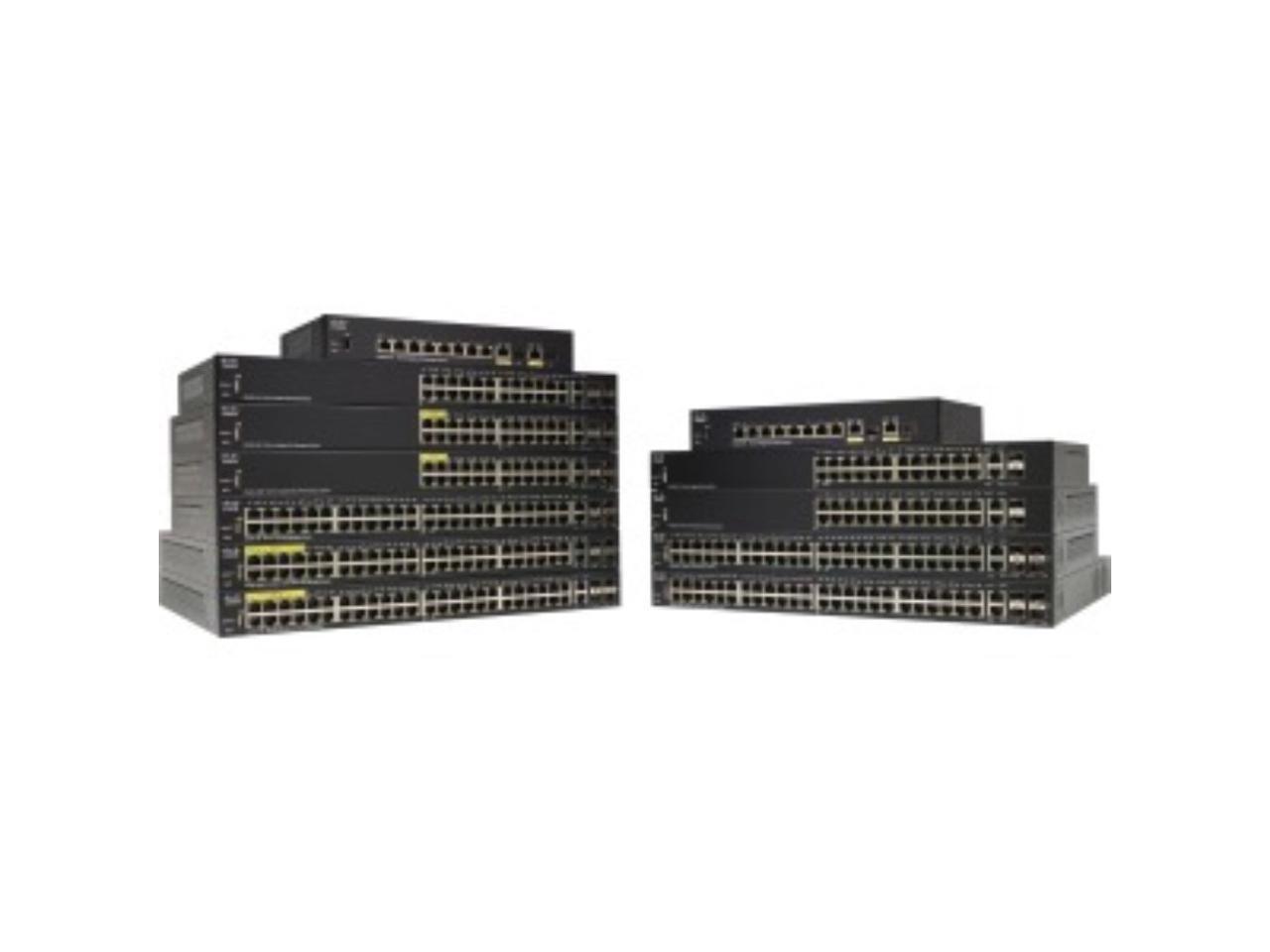 Cisco - SF350-08-K9-NA - Cisco SF350-08 8-Port 10 100 Managed Switch - 8 Ports - Manageable - 3 Layer Supported -