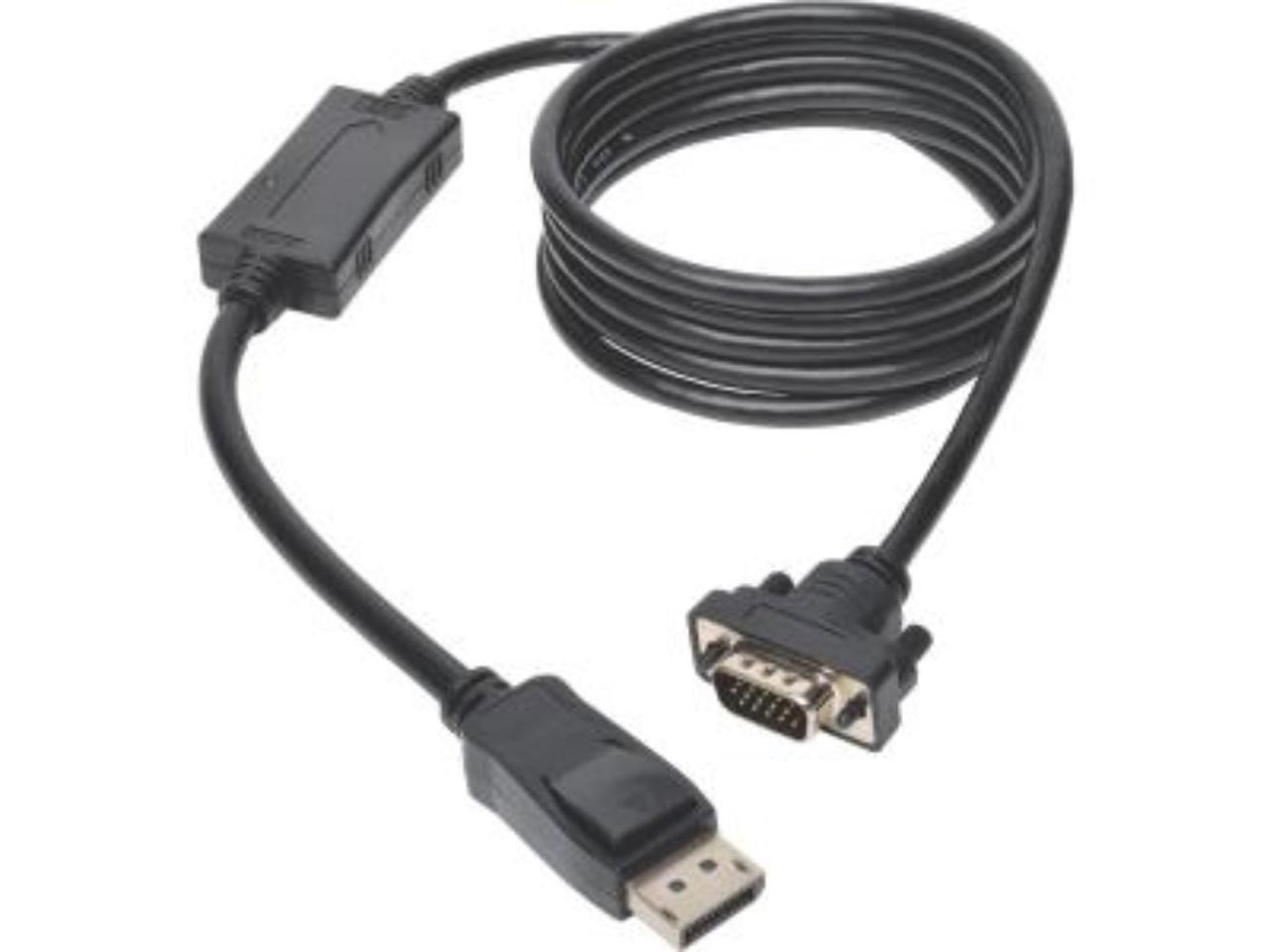 Tripp Lite P581-006-VGA-V2 6 ft. DisplayPort 1.2 to VGA Active Adapter Cable, DP with Latches to HD15 (M/M), 1920x1200/1080p