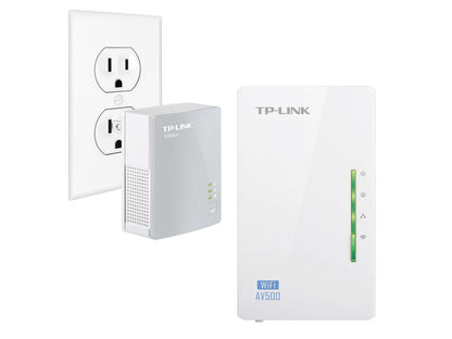 TP-Link AV600 Powerline WiFi Extender - Powerline Adapter with N300 WiFi, Power Saving, Ethernet over Power(TL-WPA4220 KIT)