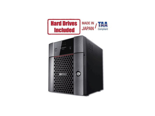 Buffalo TeraStation 3420DN Desktop 16TB NAS Hard Drives 2 x 8TB 4 Bay TS3420DN1602