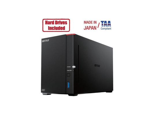 Buffalo LinkStation 720D 4TB Hard Drives Included Private Cloud (2 x 2TB, 2 Bay)
