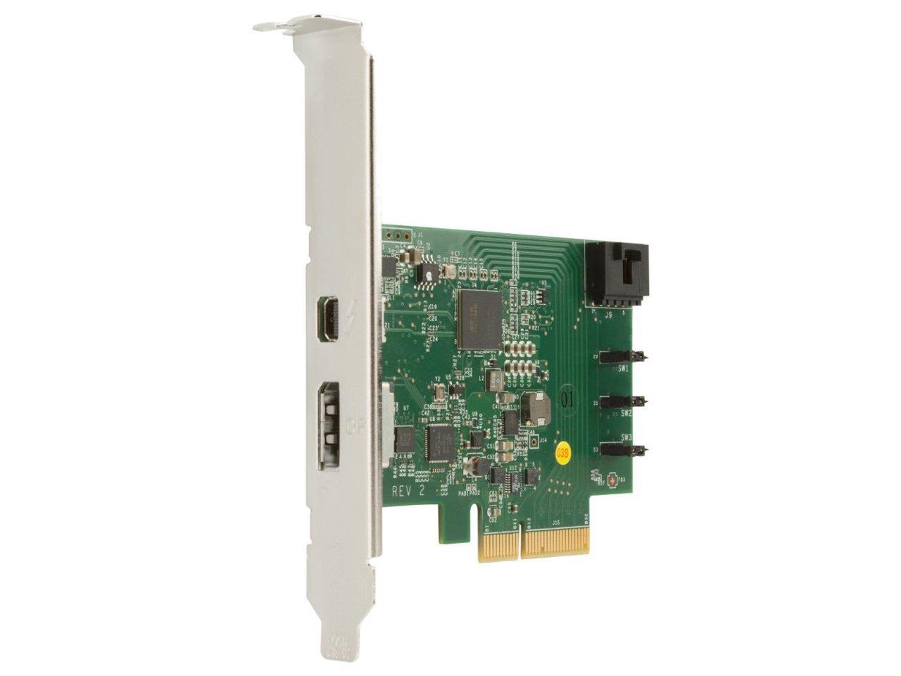 HP 1-port Thunderbolt Adapter with DisplayPort Input - PCI Express - Plug-in Card - 1 Thunderbolt Port(s)