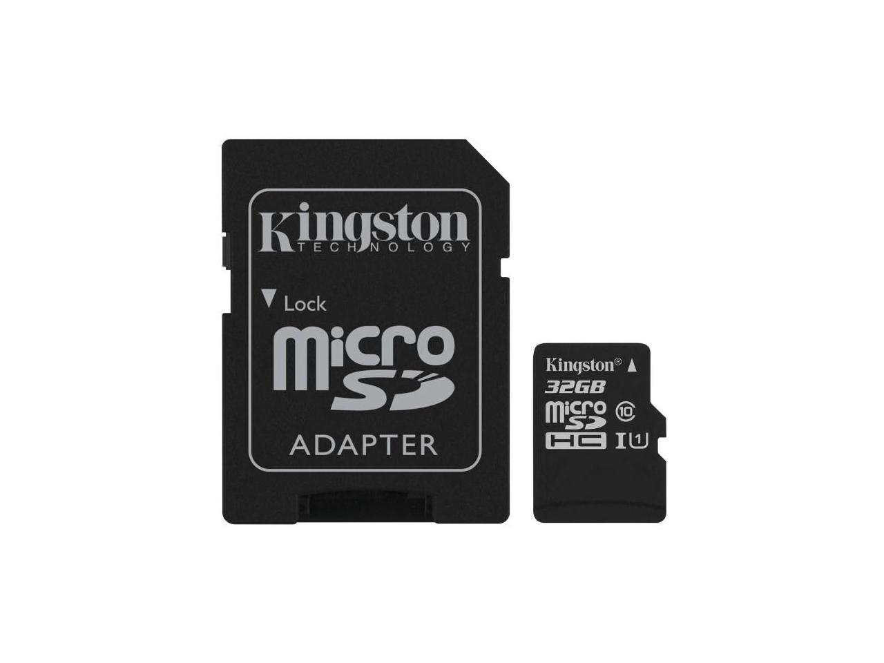 Kingston Technology Canvas Select 32GB Class 10 UHS-I microSDHC Memory Card with SD Adapter