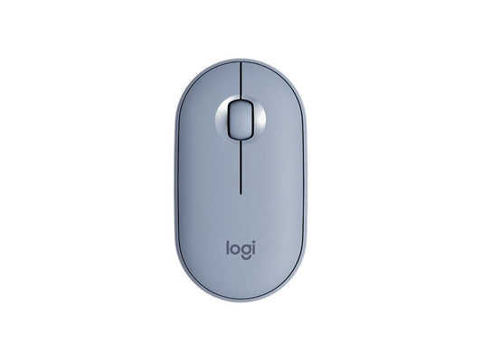 Logitech PEBBLE M350 910-005773 Blue Grey 3 Buttons 1 x Wheel Dual (RF / Bluetooth Wireless) Optical 1000 dpi Mouse