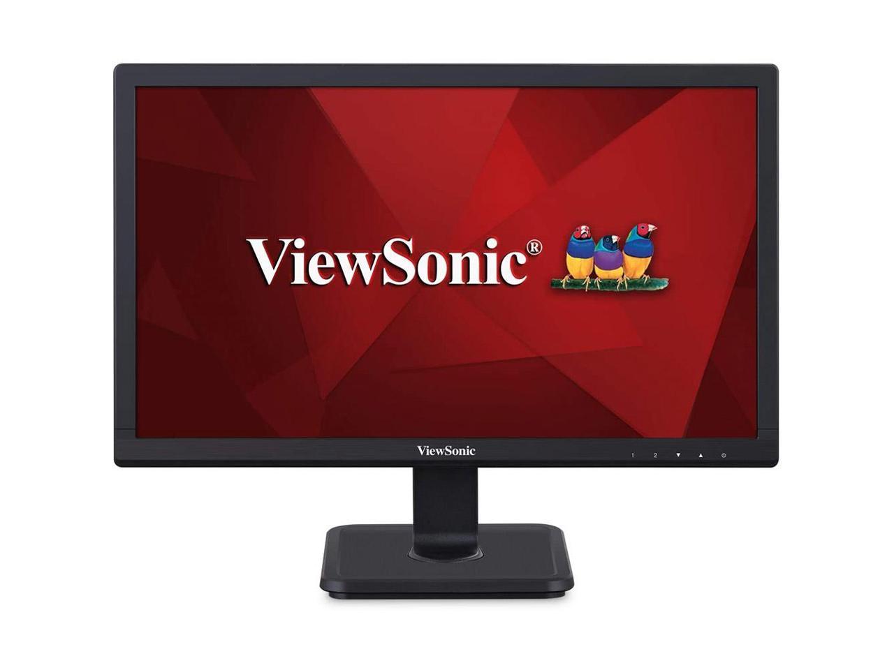 ViewSonic VA1901-A 19" (Actual size 18.5") 1366 x 768 Resolution 5ms (GTG) VGA Anti-Glare Backlit LED LCD Monitor