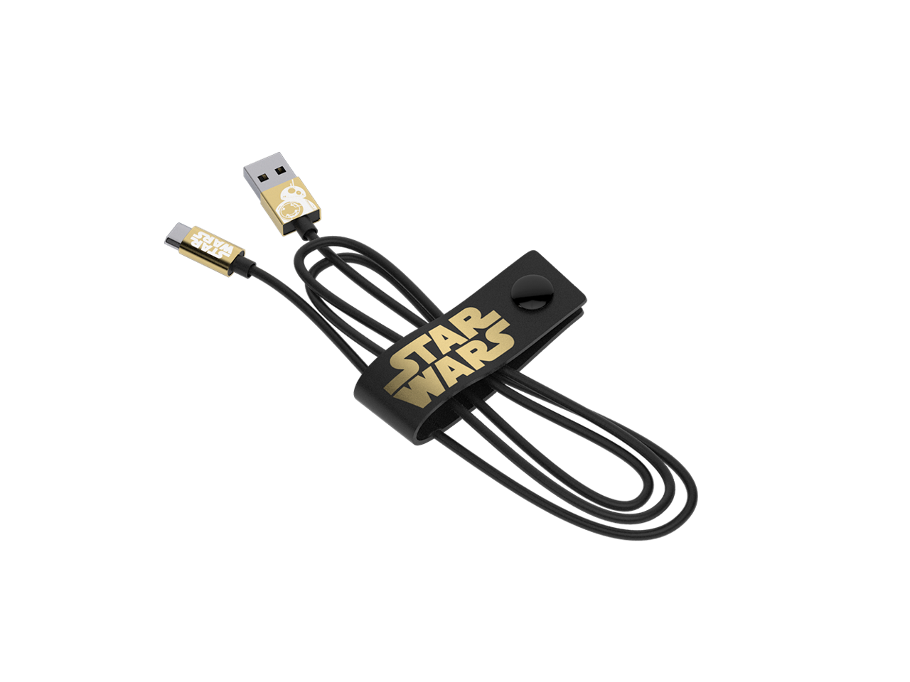 Star Wars TLJ BB-8 Gold Micro USB Cable 120cm - Limited Edition