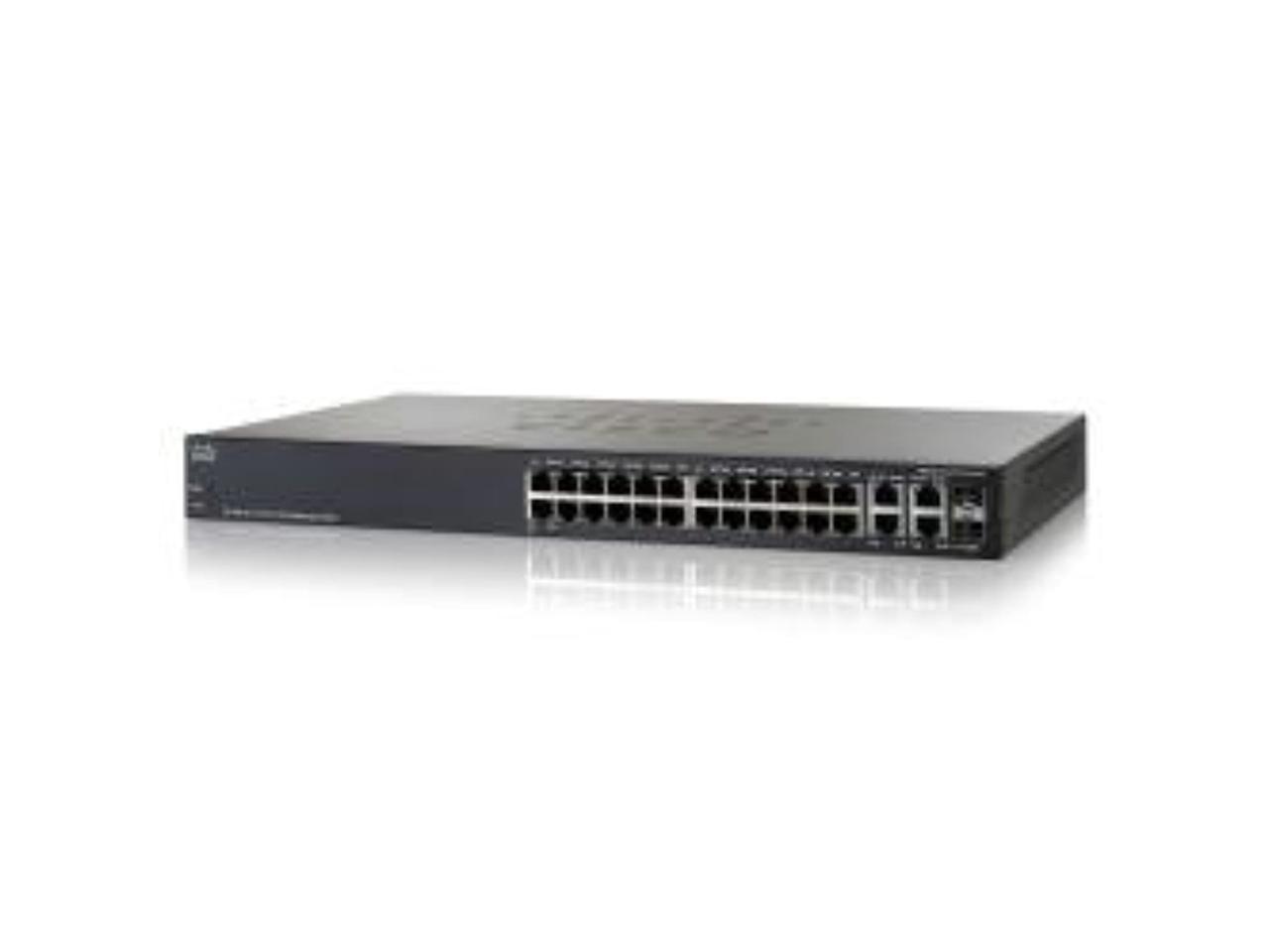 Cisco SRW224G4 24-Port 10/100 + 4-Port Gigabit Switch - WebView