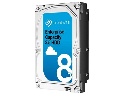 Seagate Enterprise Capacity 3.5'' HDD 8TB 7200 RPM 4Kn SAS 12Gb/s 256MB Cache Secure Model Internal Hard Drive ST8000NM0095