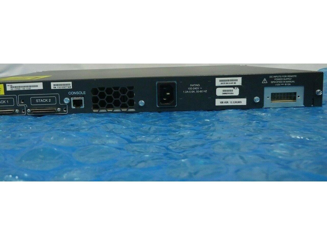 Cisco Catalyst 3750 Series WS-C3750G-12S-S V07 Gigabit Managed Networking Switch