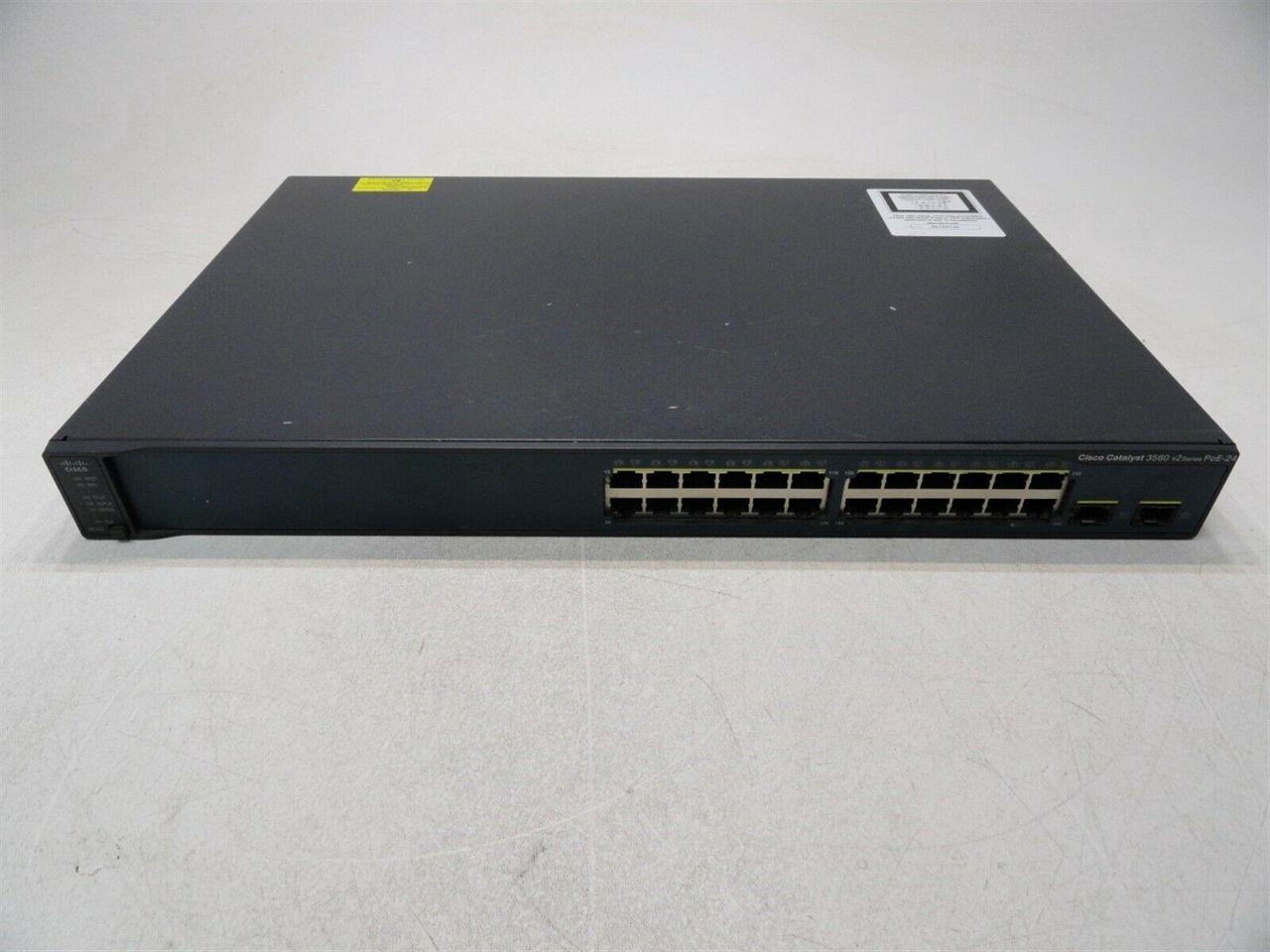 Cisco Catalyst 3560 v2 PoE-24 WS-C3560V2-24PS-S V07 24-Port 10/100 Switch