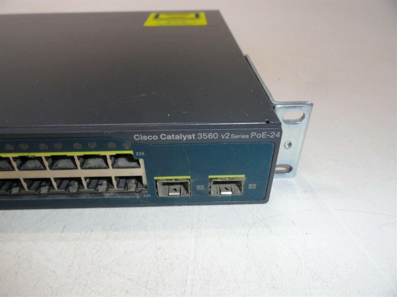 Cisco Catalyst 3560 V2 PoE-24 WS-C3560V2-24PS-S V05 24-Port Ethernet Switch