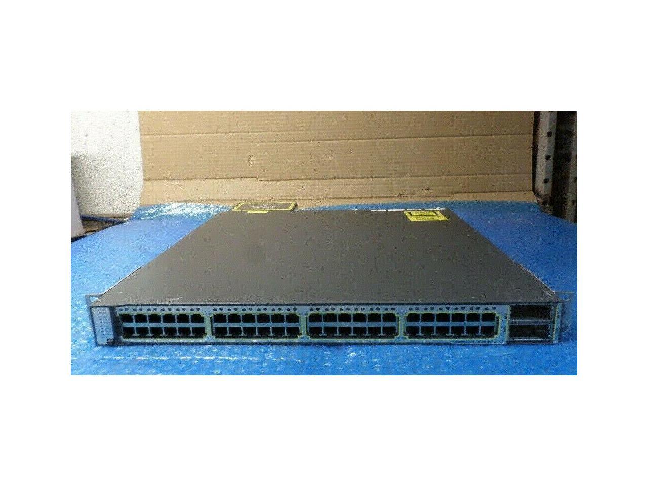 Cisco Catalyst 3750-E 48 Port POE Gigabit Network Switch WS-C3750E-48PD-F