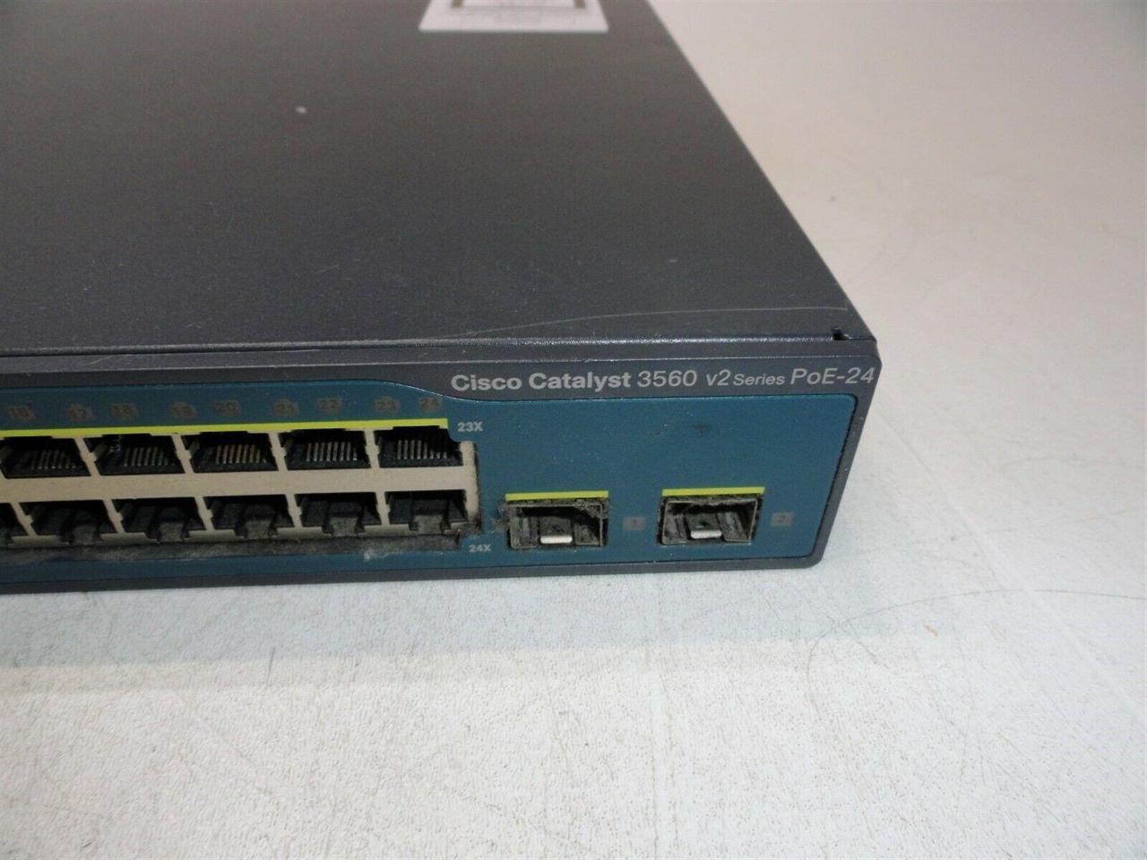 Cisco Catalyst 3560 v2 PoE-24 WS-C3560V2-24PS-S V07 24-Port 10/100 Switch