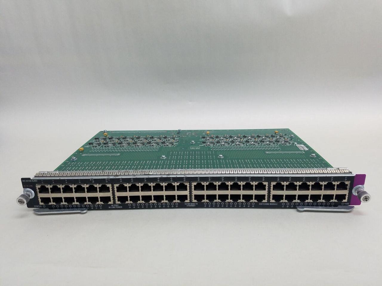 Cisco Catalyst 4500 Series WS-X4148-RJ45V 100Mb/s Fast Ethernet Switch Module