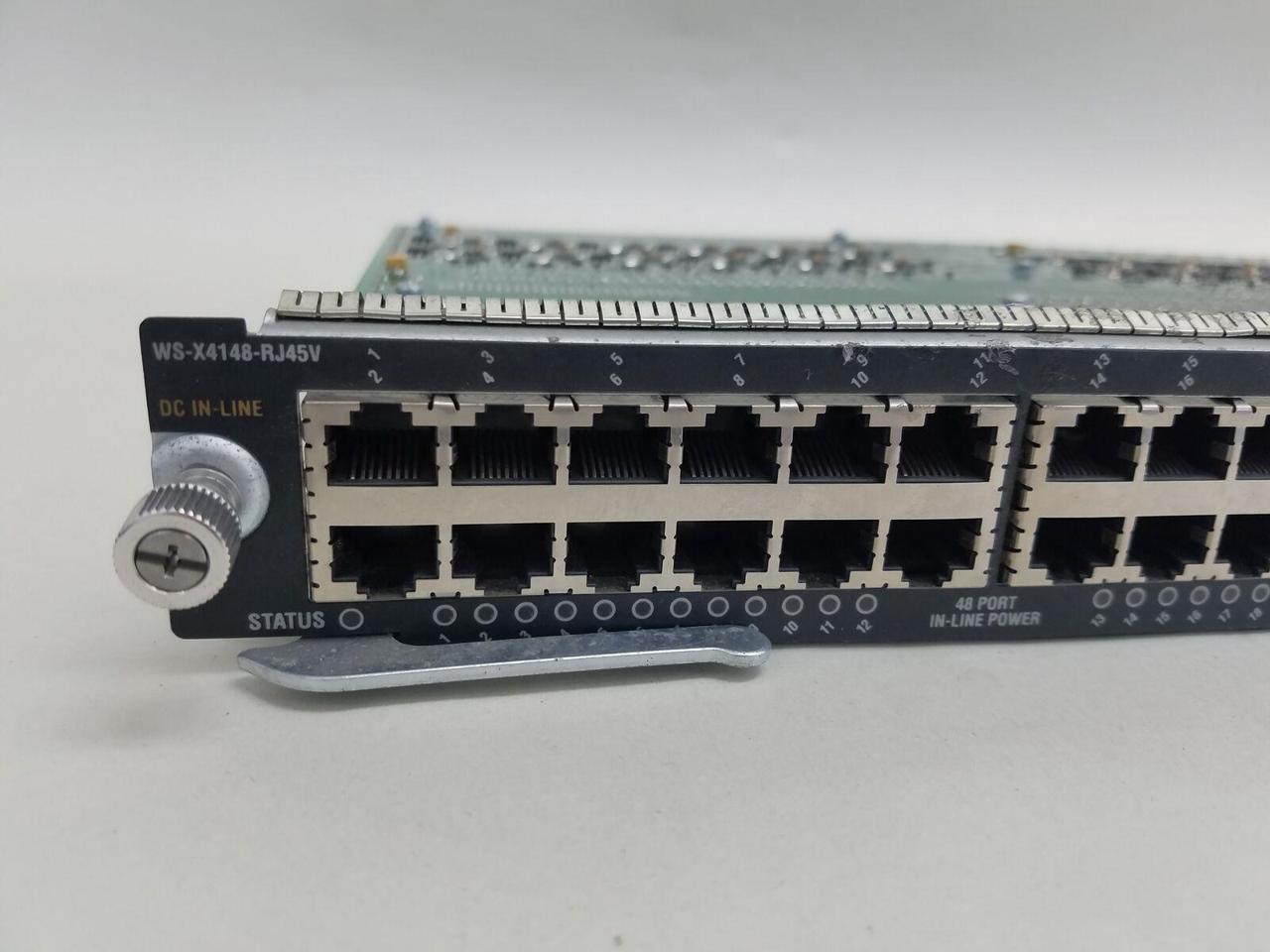 Cisco Catalyst 4500 Series WS-X4148-RJ45V 100Mb/s Fast Ethernet Switch Module