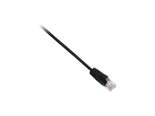 V7 Black Cat5e Unshielded (Utp) Cable Rj45 Male To Rj45 Male 0.3M 1Ft